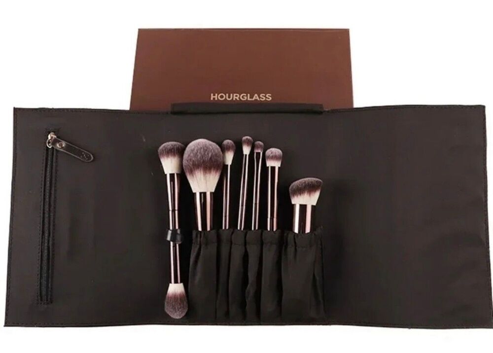 New Hourglass Professional Makeup Brush Set 7Pc With Case